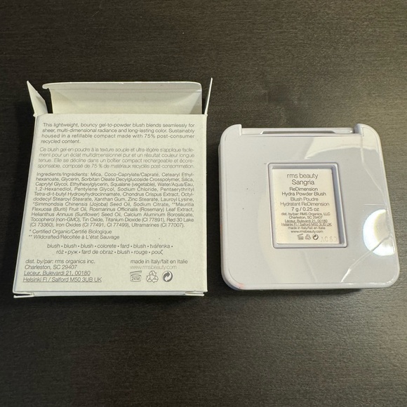 RMS Beauty ReDimension Hydra Powder Blush Sangria .25 oz 7 g Full Size NIB - Picture 3 of 4